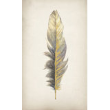 Gilded Feathers II (Gilded Gold) Print by Barclay Butera