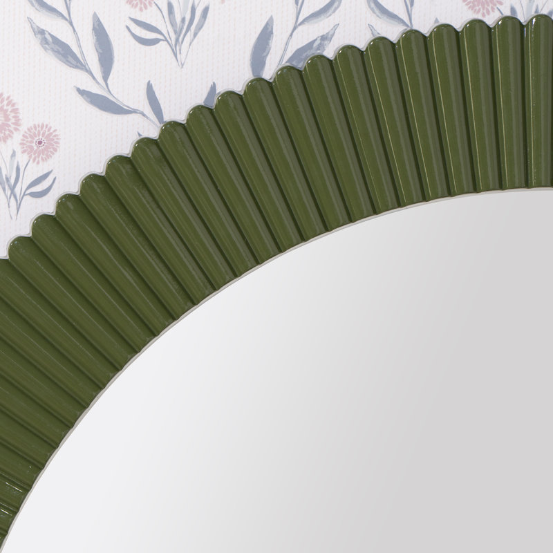 Josia Resin Wall Mirror, Dark Forest