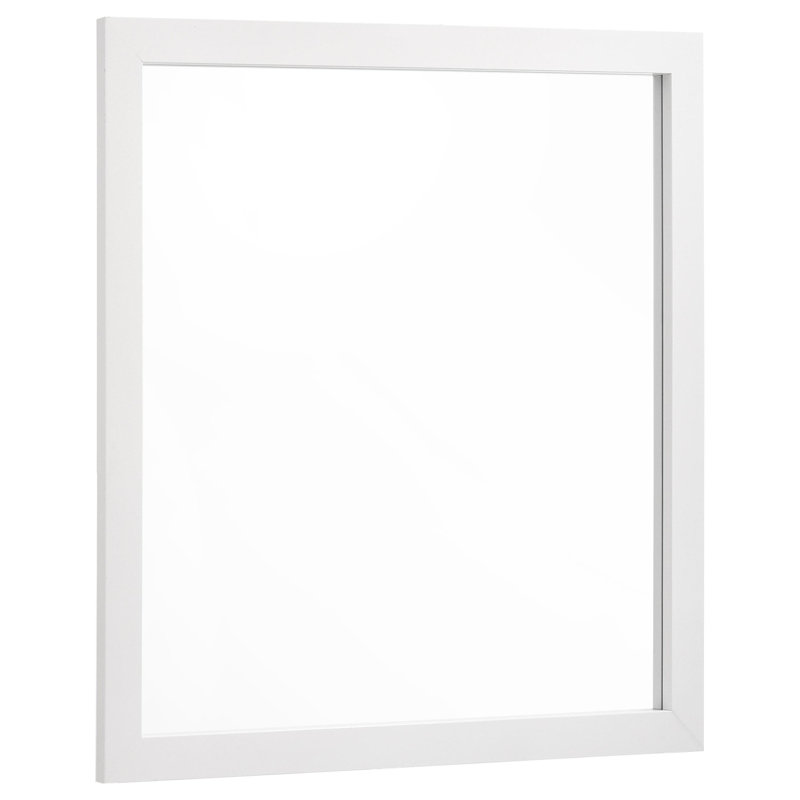 Miroir pour commode moderne moderne Astin, Blanc