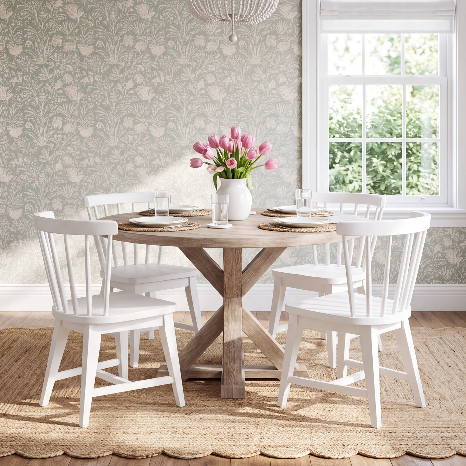 Lana Oak Dining Table Set