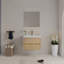 Meuble-lavabo mural 30 po avec évier, meuble-lavabo flottant avec tiroirs à fermeture en douceur, chêne naturel 24V15-30NOX2