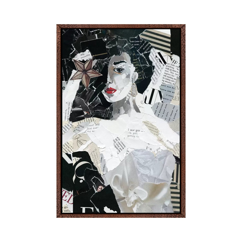 Runway Star by Carol Robinson - Print on Canvas, 66.04 cm H x 45.72 cm W, Classic Brown Wood Framed
