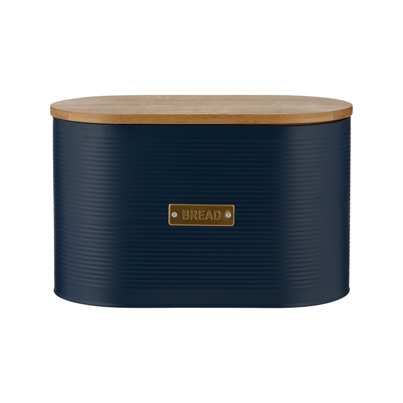 Otto Bread Bin, Navy Blue