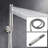 Brushed Nickel Shower Part With 10 Inch Head And Handheld Accessory