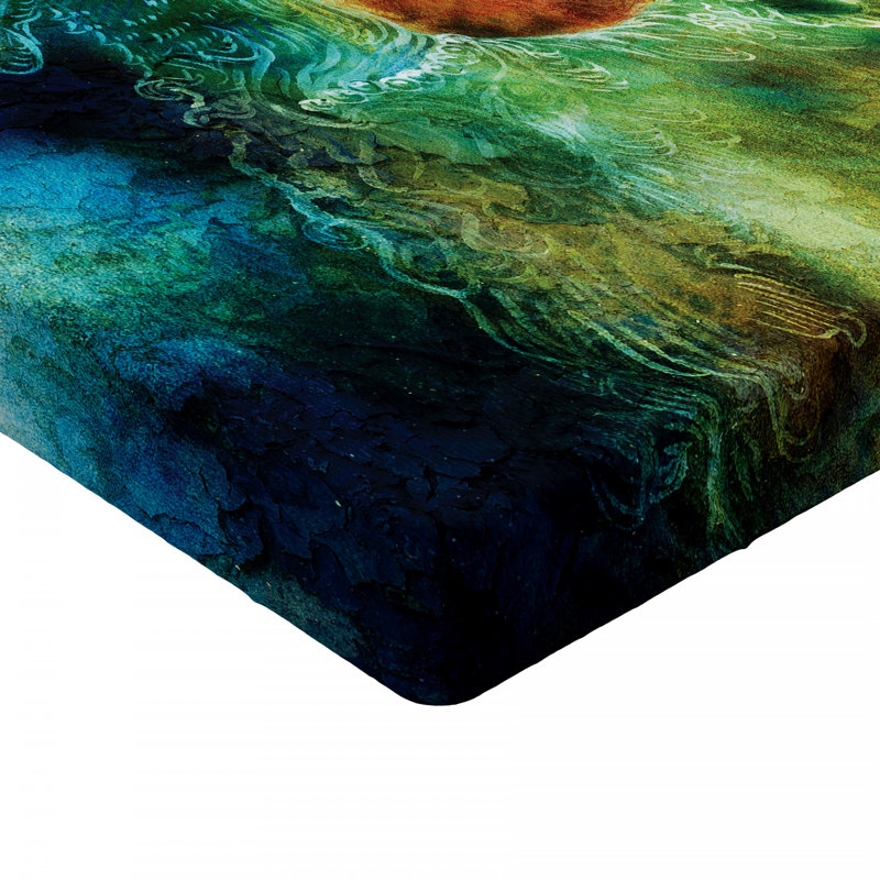 Microfiber Abstract Fitted Sheet, Full Fitted Sheet