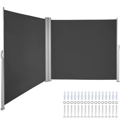 VEVOR 236'' W x 71'' D Metal Cover Retractable Side Awning