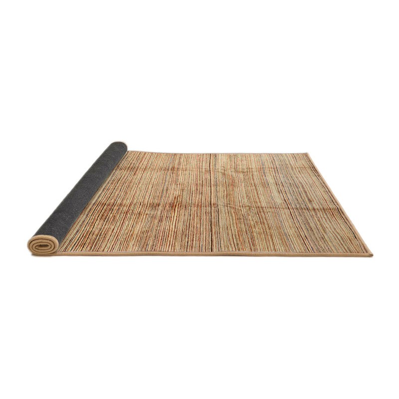 Tapis contemporain brun, Carré 8 pi x 8 pi