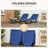 Outsunny 2 Piece Folding Chaise Lounge Pool Chairs, Outdoor Sun Tanning Chairs With 5-Level Reclining Back-1314046576-1314046574