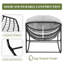 Chaise berçante surdimensionnée avec coussin-777503146