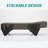 Outdoor Aluminum Chaise Lounges Brown Wicker with Adjustable Backrest and Wheels Set of 2