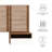 Modway Render Wall Mount Twin Headboard and Modern Nightstands