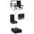 4 - Person Wicker Patio Dining Set with Rectangular Table-2006796964