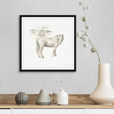 «Farm Friends», art mural neutre sur toile