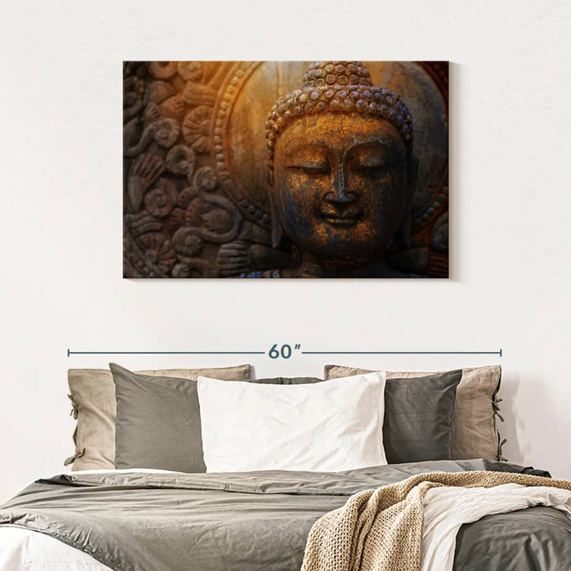 Adella Sunlit Buddha Statue, 30" H x 45" W