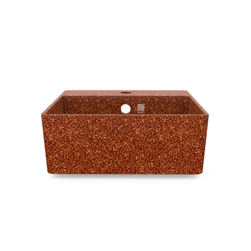 Cube40 15.75'' L Bathroom Sink, Clay
