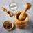 Wood Mortar And Pestle Set