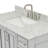 43'' Single Bathroom Vanity with Carrara Marble Top-93359477