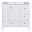 Meuble-lavabo moderne de 36 pouces avec chargement USB, deux portes et trois tiroirs avec meuble-lavabo, petit meuble-lavabo avec lavabo simple - robinets non inclus-795866220