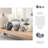 Marble Inspired Orbs for Living Room Decor - Decorative Ceramic Accent for Entryway Table, Shelf, or Home Decor - Set of 3, Gray-2137247190