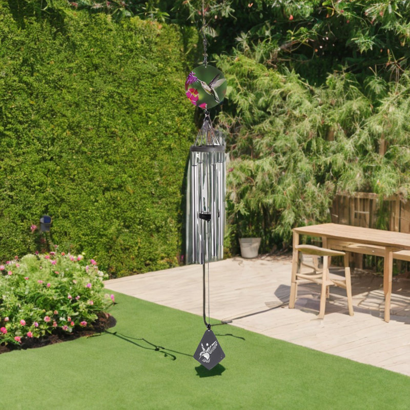 Carillon de 40 po long silhouette colibri