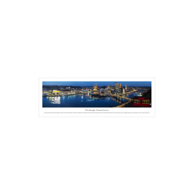 " US Skyline Pittsburgh, Pennsylvania - Twilight " by James Blakeway