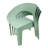 4-Person Patio Dining Set, Indoor & Outdoor Polypropylene Side Chairs with White Rectangular Table - Lightweight PP Tabletop with Metal Legs-1434586350