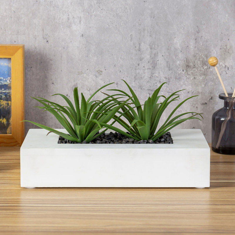 Ensemble de 2 pots d'oignons artificiels en pot