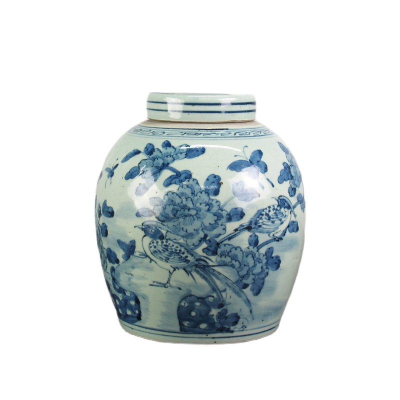 Pot asiatique en porcelaine asiatique fait à la main