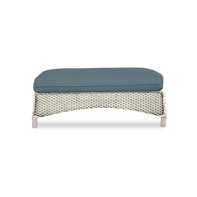 Mandalay Outdoor Ottoman, Demo Skyway, Linen
