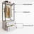 71" Modern Freestanding Wardrobe Armoire With Storage Drawers And Hanging Rod