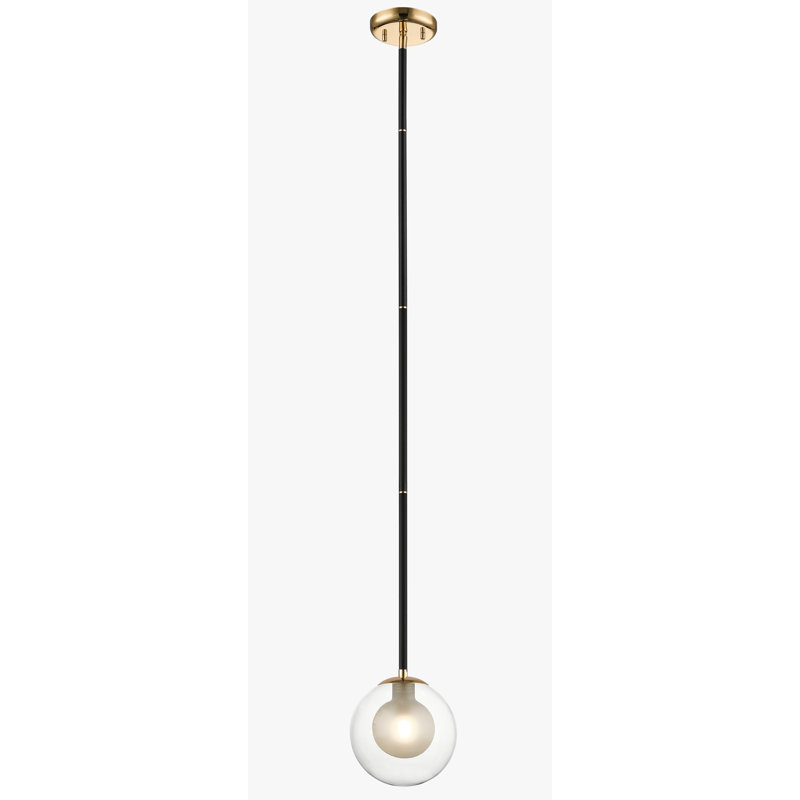 Cherelle 1 - Light Single Pendant, Gold Matt Black