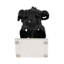 Sculpture torse noire abstraite sur base de marbre - Objets décoratifs pour la maison, décoration de cuisine et décorations pour le salon - statues modernes, décorations de figurine et présentoir de tablette - noir-1300775874