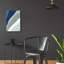 «Blue Green Abstract 4» par Danhui Nai, art mural en verre acrylique-1138487096