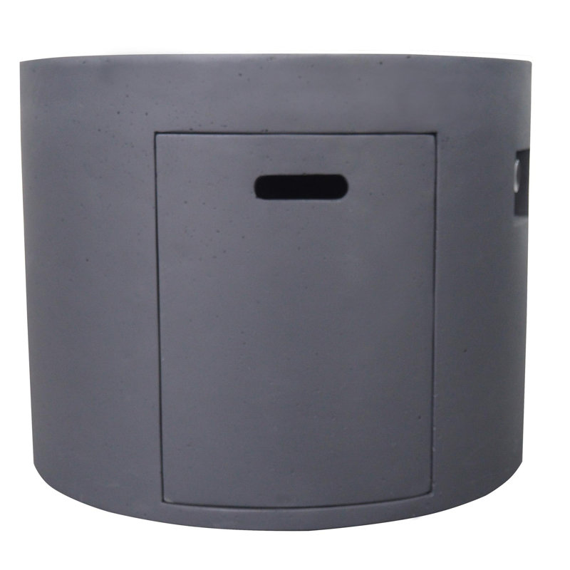 31" ROUND MGO FIRE PIT- 40 000 BTU, Dark Gray