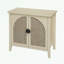 Rattan 2 Door Cabinet with sturdy legs