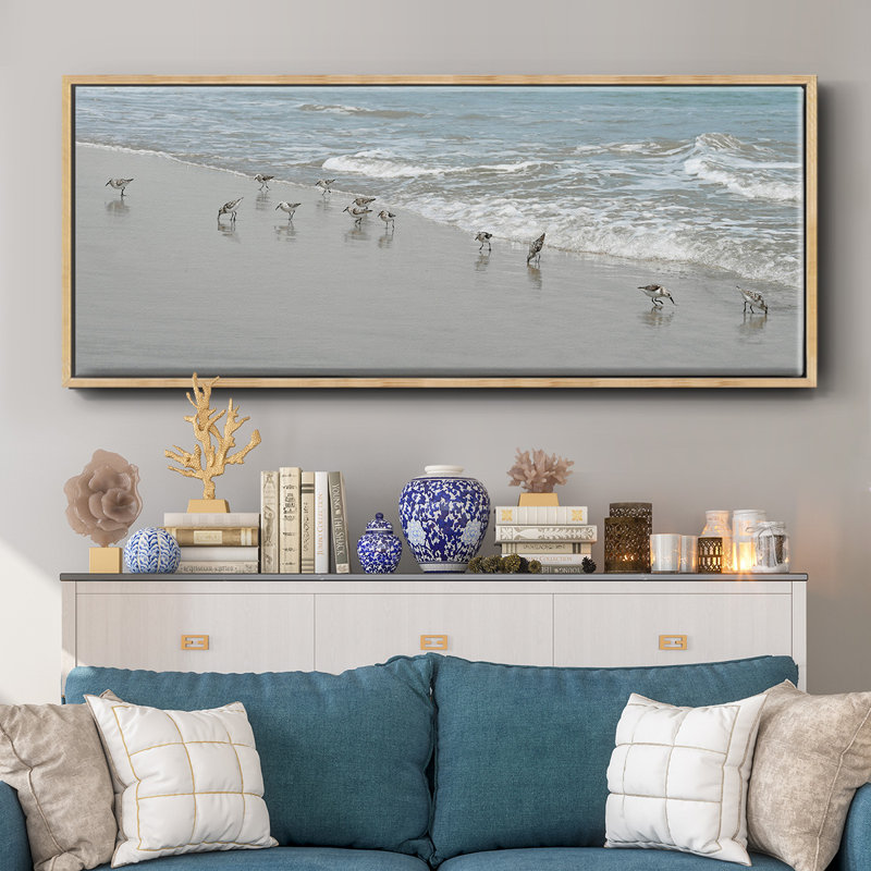 Oiseaux de rivage - toile encadrée