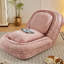 Lit confortable pour chien, 5 positions réglables, chaise peu encombrante rose, structure en métal