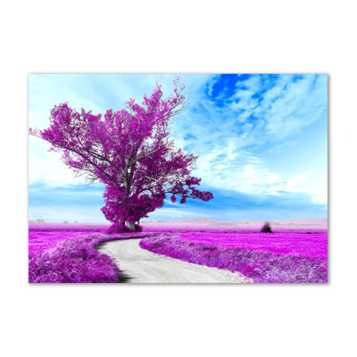 Tree And Path - Wrapped Canvas Print