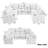 107.1" Sectional Sofa Convertible Pull-out Sofa Bed-1483512450