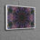 Superbe motif de mandala mauve sur toile de coton, parfait pour une décoration murale moderne et un salon