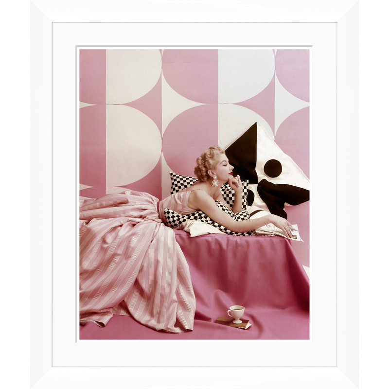 Vogue Magazine, "A Portrait Of Lisa Fonssagrives Lying," Richard Rutledge, April 15, 1952 Print by Richard Rutledge