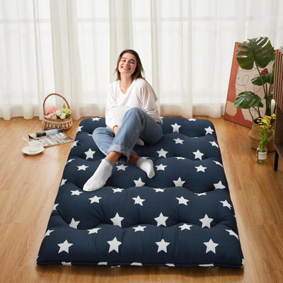 Matelas de futon japonais à motif floral