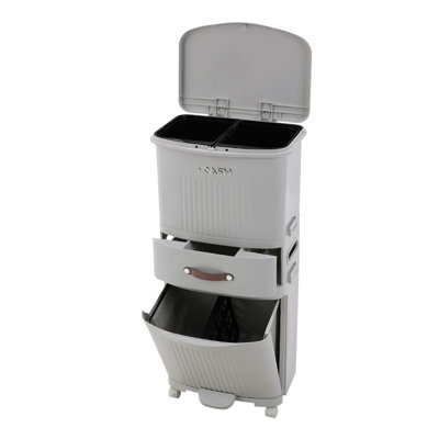 45 Litre Step-On/Hand Press Tresh Can