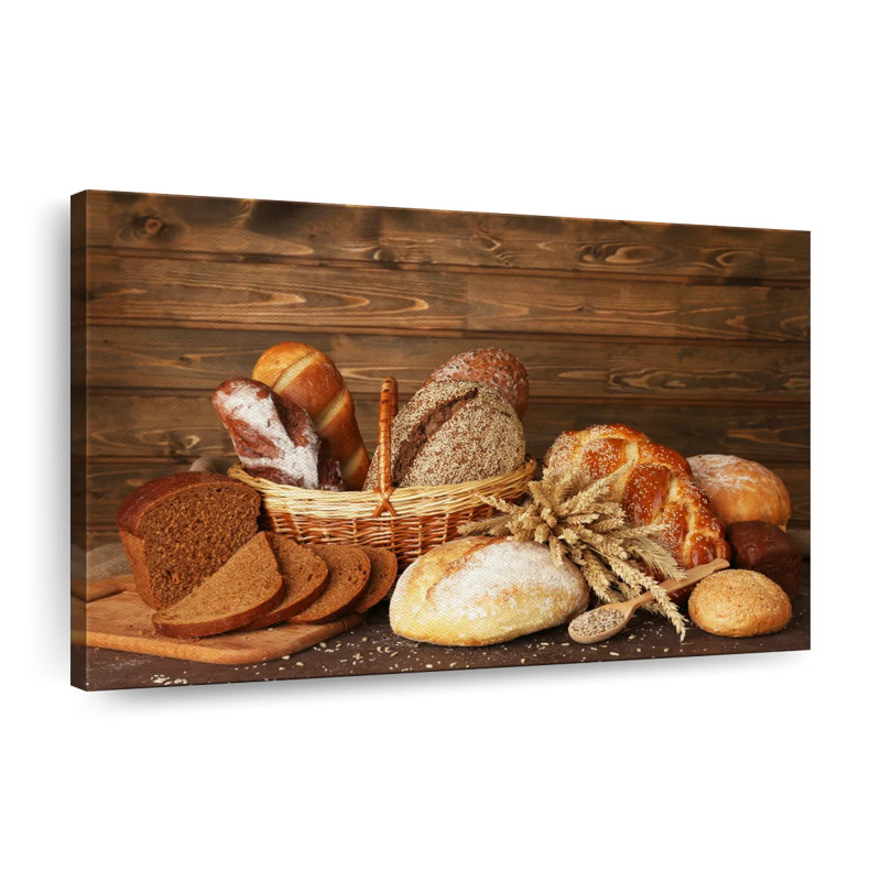 Bread Assortment Canvas Print, 16" H x 24" W x 1.25" D