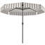 Élégant parasol de patio à 2 niveaux, métal et polyester, design moderne pour l'extérieur