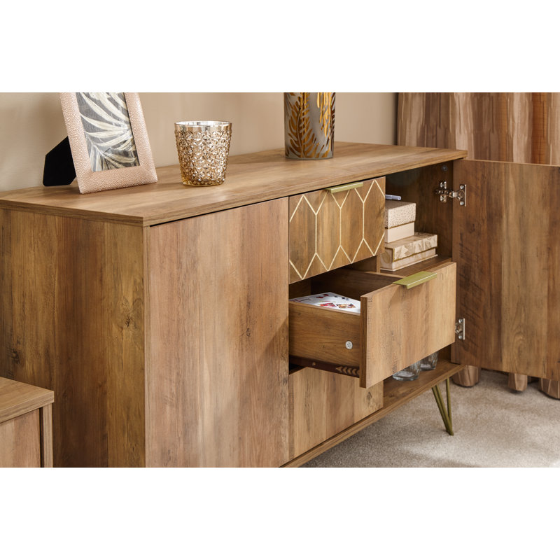 Xavier 114 Cm Wide 3 Drawer Sideboard