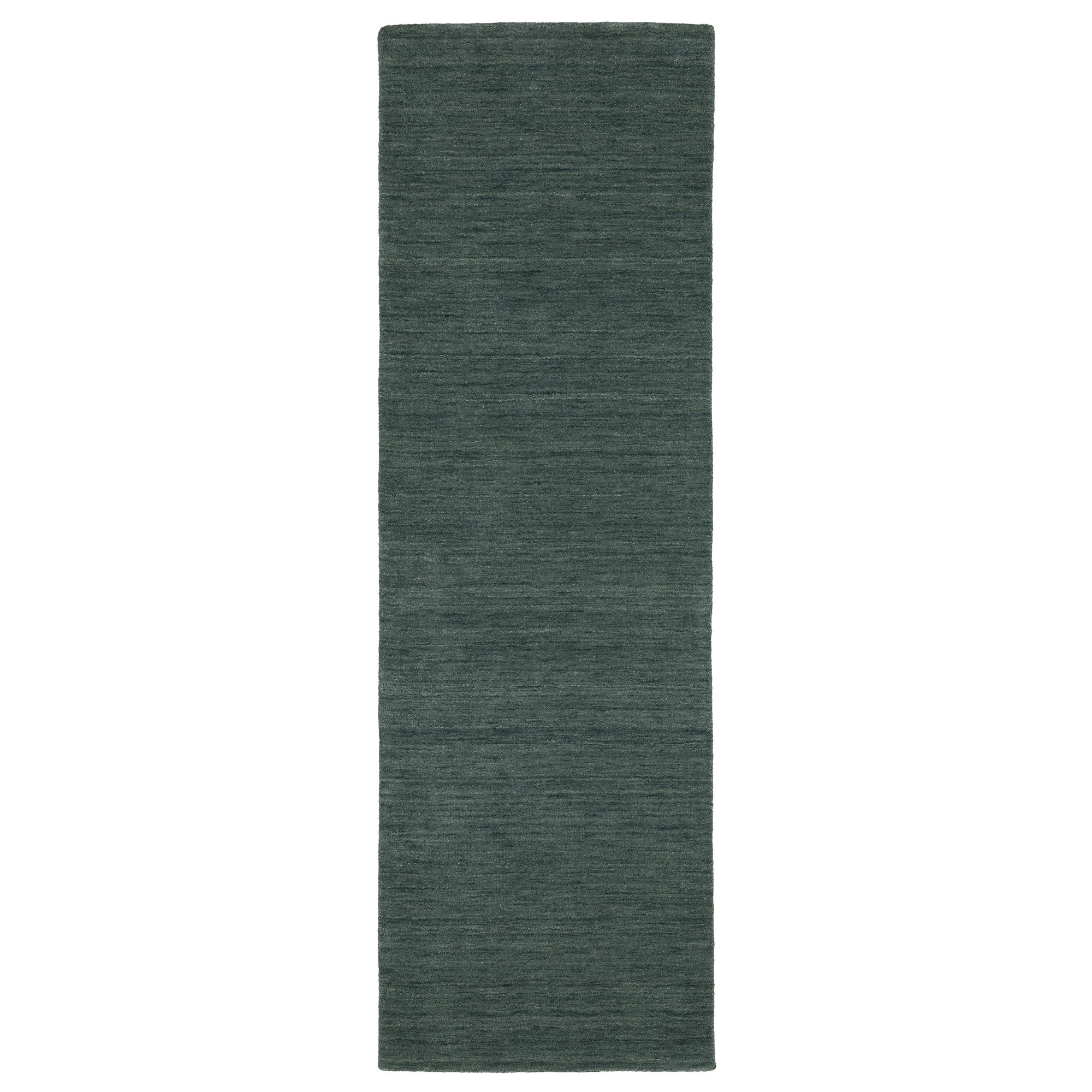 Yolandi Hand Tufted Wool Teal Rug, Runner 2'6" x 8'