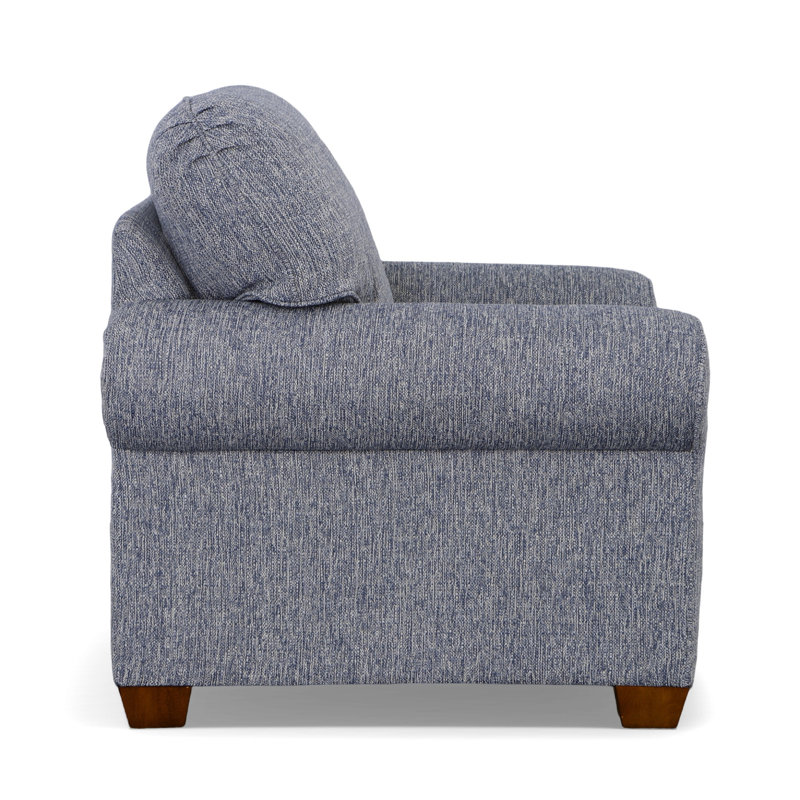 Tobias Chair & Ottoman, Indigo Blue