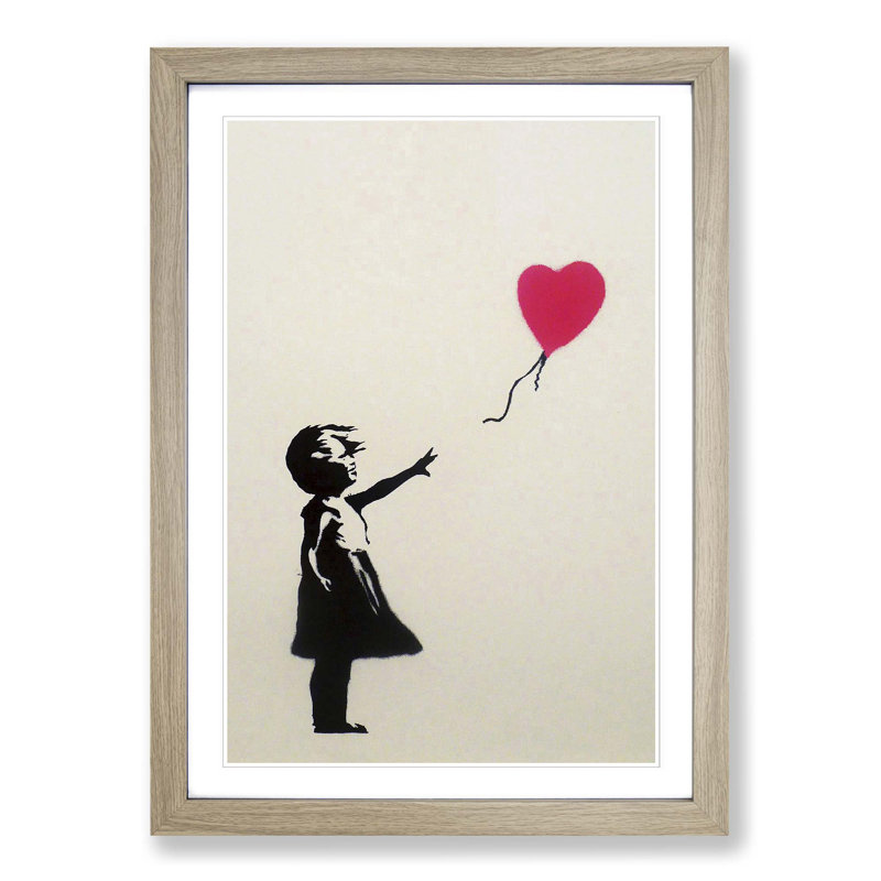 Banksy - Single Picture Frame Painting, Oak