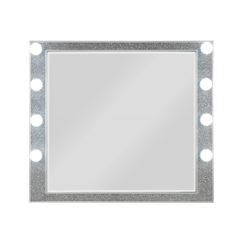Miroir Sliverfluff avec finition champagne et lumière